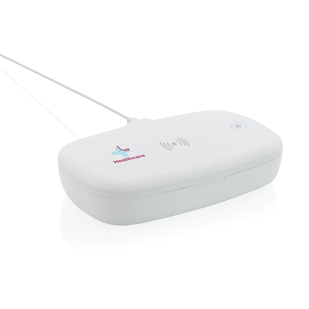 Branded UV-C steriliser box with 5W wireless charger