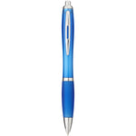Nash ballpoint pen coloured barrel and grip in aqua