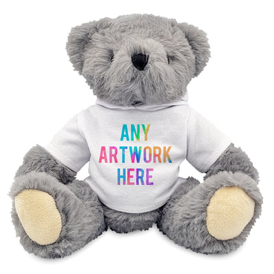 Branded White Hoodie Bear
