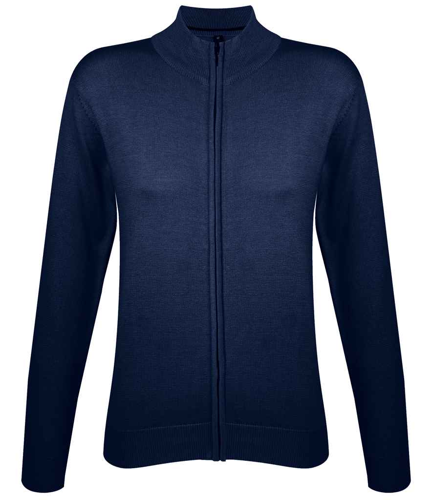 Branded SOL'S Ladies Gordon Full Zip Cotton Acrylic Cardigan