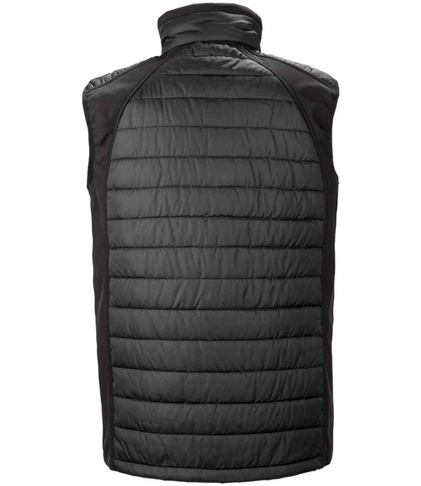 Result Genuine Recycled Compass Padded Gilet Black/Orange