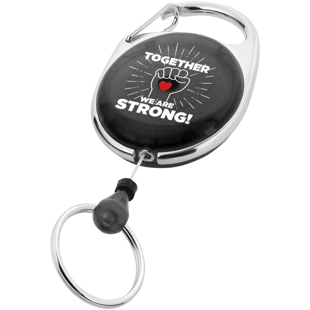 Branded Gerlos roller clip keychain