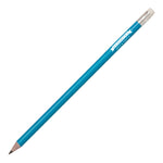 Branded Recycled Plastic Pencil sharpened rubber tipped