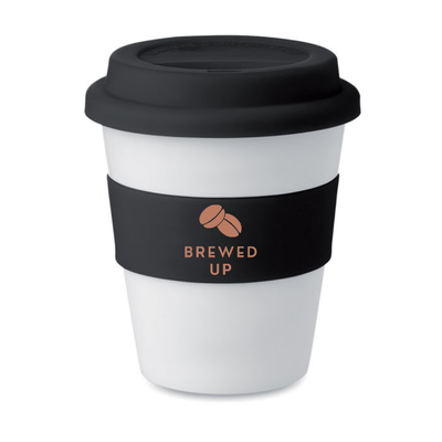 Branded PP tumbler with silicone lid