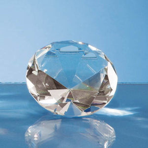 6cm Optical Crystal Clear Diamond Paperweight