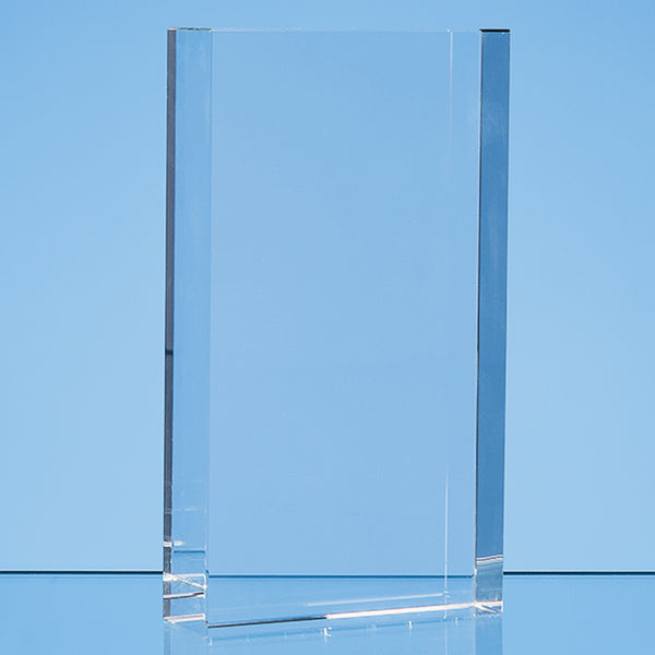 17cm x 10cm Optical Crystal Rectangle Award, H or V