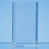 Branded 17cm x 10cm Optical Crystal Rectangle Award, H or V