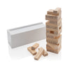 Branded Deluxe tumbling tower wood block stacking game