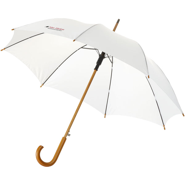 Branded Kyle 23" auto open umbrella wooden shaft and handle