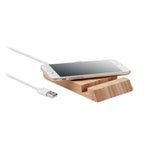 Bamboo 10W wireless charger with Stand