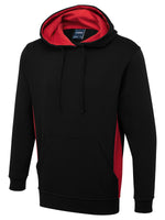 Branded Two Tone Hooded Sweatshirt
