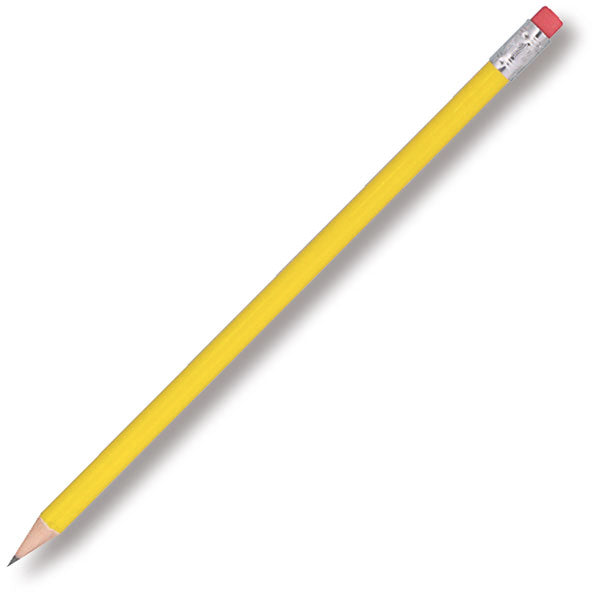 Promotional Standard Wooden Pencil with Eraser | Custom Logo Pencil with Eraser