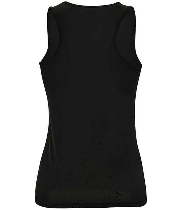 SOL'S Ladies Sporty Performance Tank Top Black