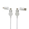 Branded Oakland RCS recycled plastic 6-in-1 fast charging 45W cable