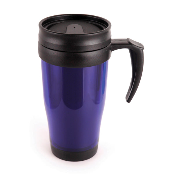 Branded Marco 400 ml Translucent Travel Mug (screw on lid and sipper)