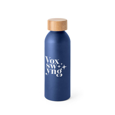 QUETA. Aluminium bottle with bamboo lid 550 mL