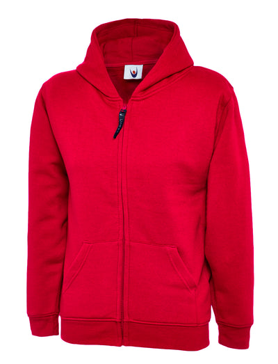 Branded Childrens Classic Full Zip Hooded Sweatshirt
