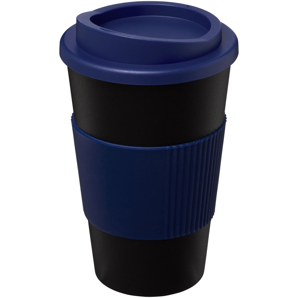Branded Americano® 350 ml insulated tumbler with grip