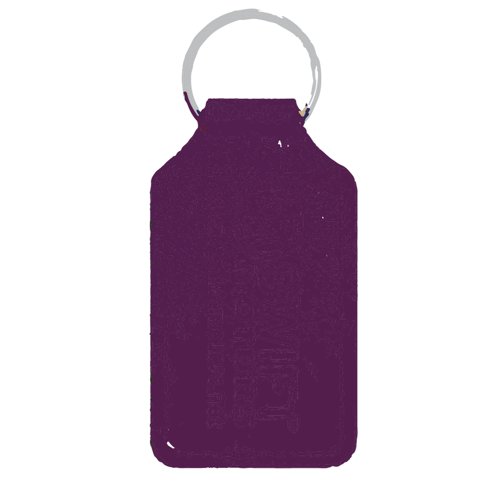 Branded Long Square Shaped Keyfob