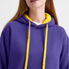 Uneek Contrast Hooded Sweatshirt