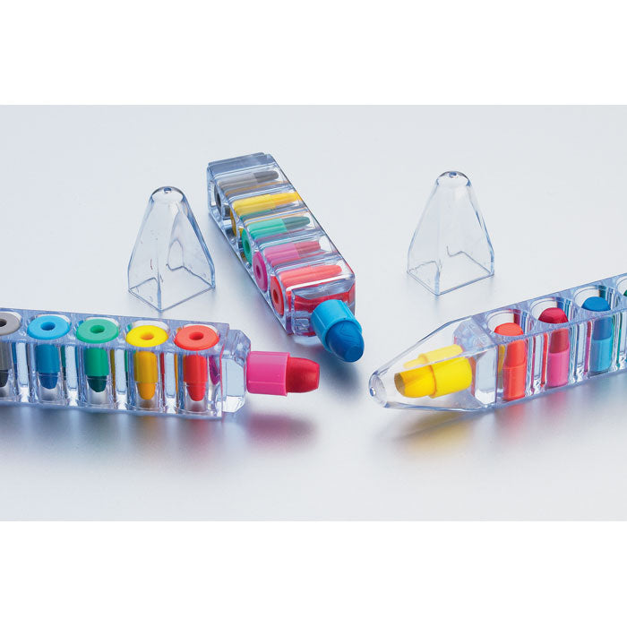 Branded Set of 6 wax crayons