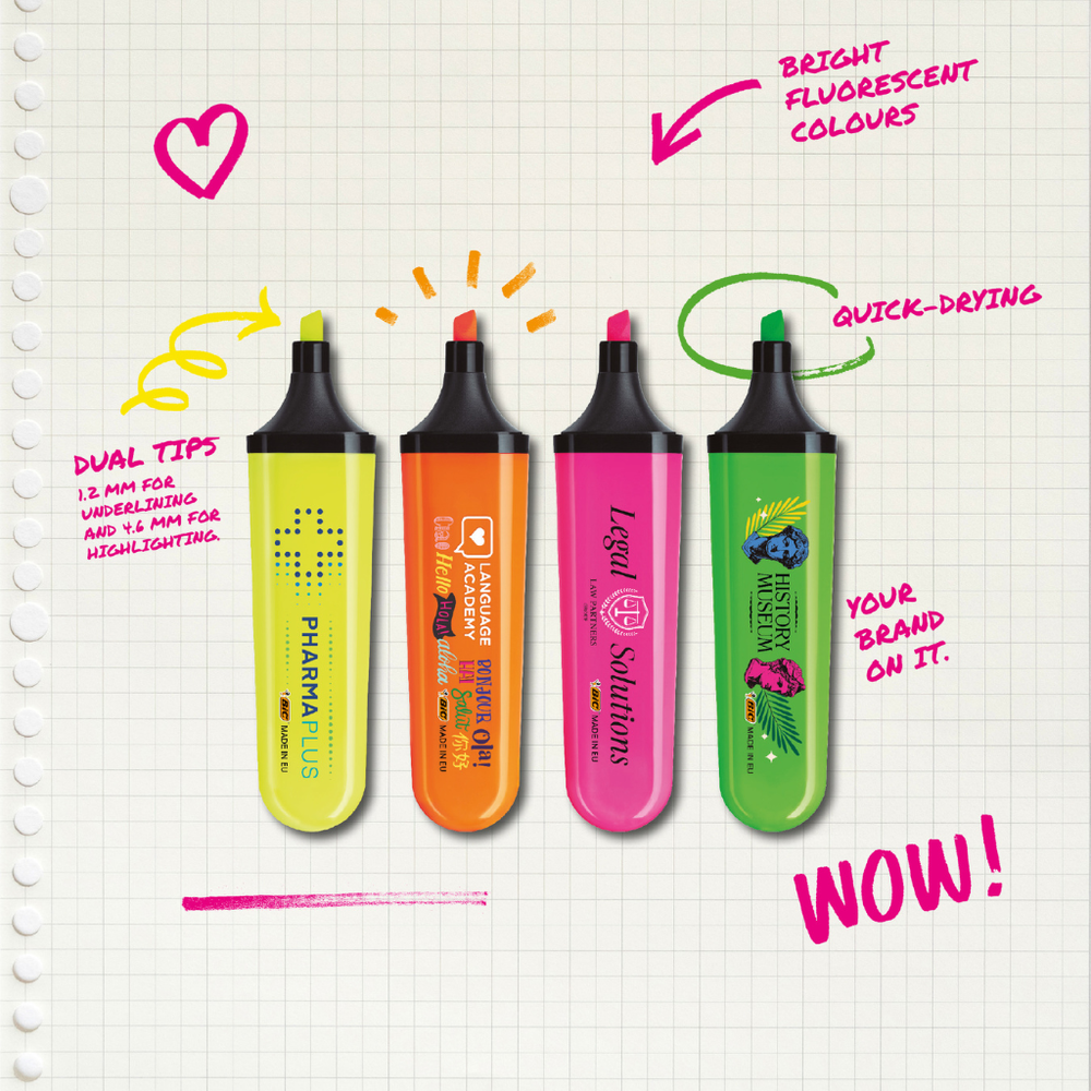 BIC® Flat Highlighter