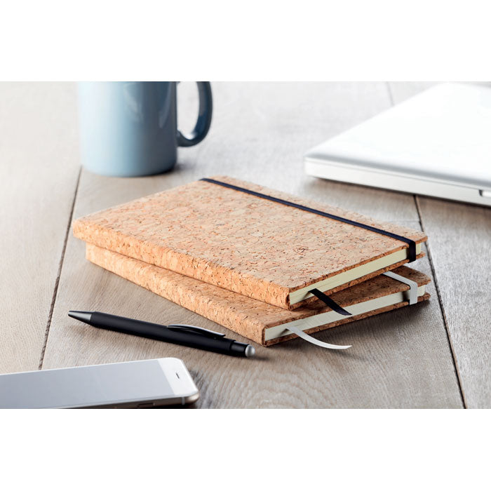 Branded A5 cork notebook 96 lined