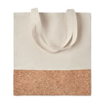 140gr/m² cotton shopping bag with Cork Detail