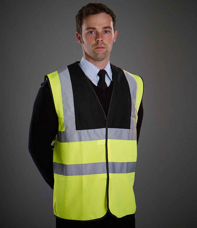 Yoko Hi-Vis Two Band and Braces Waistcoat