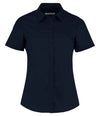 Kustom Kit Ladies Short Sleeve Tailored Poplin Shirt Dark Navy