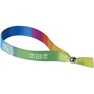 Branded Evi sublimation festival bracelet metal