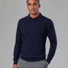 Branded Brook Taverner Casper Knitted Long Sleeve Polo Shirt