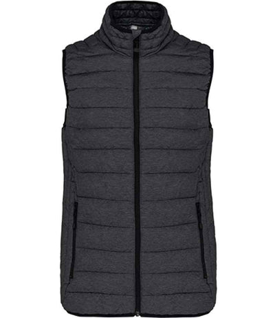 Kariban Ladies Lightweight Padded Bodywarmer Marl Dark Grey