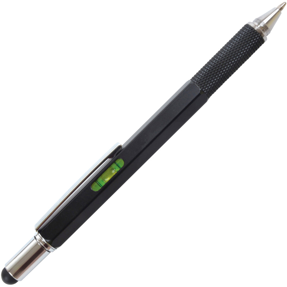 Branded SYSTEMO6 in 1 MULTI FUNCTION metal ball pen with chrome trim