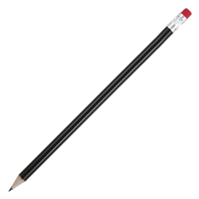 Branded HB PENCIL sharpened with rubber tipped