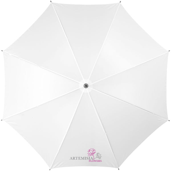 Branded Jova 23" umbrella with wooden shaft and handle