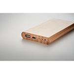 Bamboo Wireless Charging Power Bank - 6000 mAh