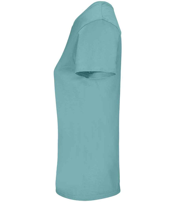 SOL'S Ladies Crusader Organic T-Shirt Pool Blue