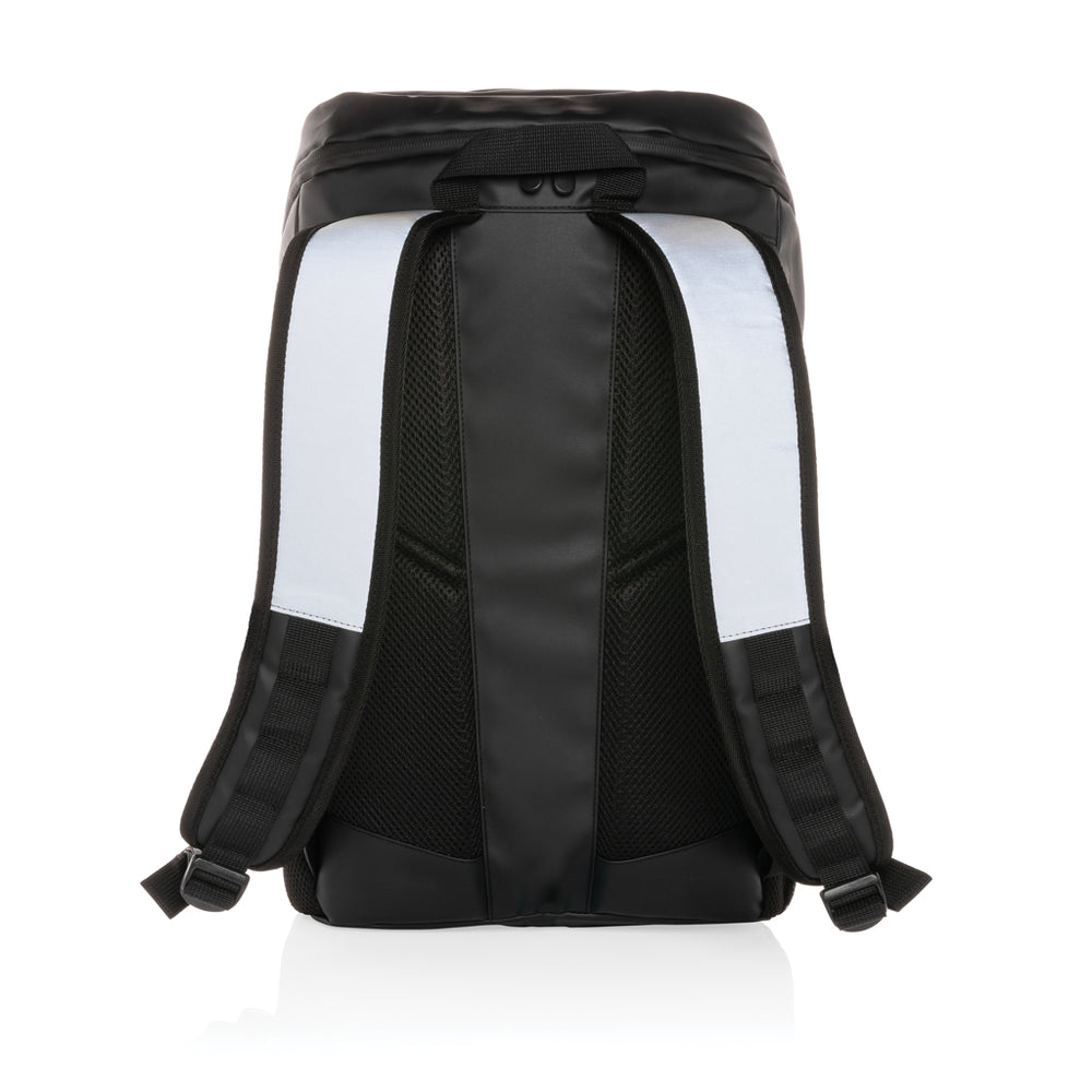 Branded PU high visibility easy access 15.6" laptop backpack