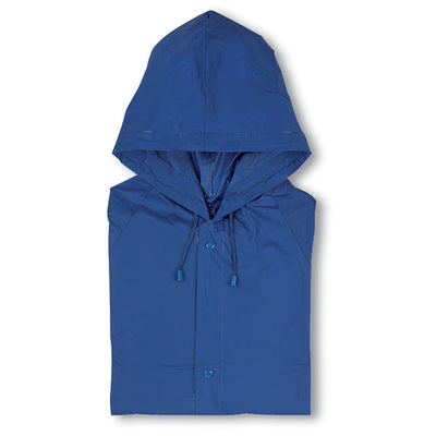 Branded PVC raincoat with hood
