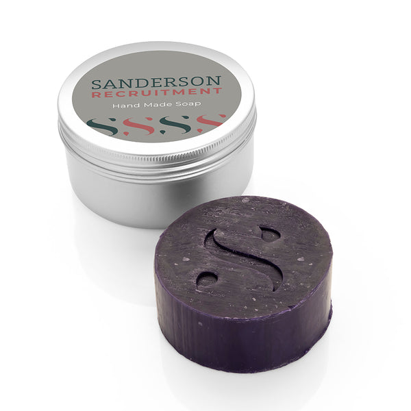 Rock Salt & Driftwood Purple Extruded Soap in a Tin, 65g