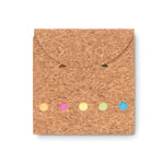 Branded Cork sticky note memo pad Envelope