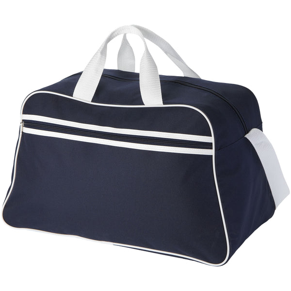Branded San Jose 2-stripe sports duffel bag 30L