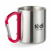 Metal mug & carabiner handle