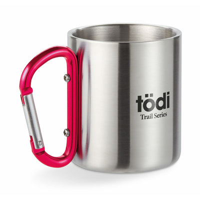 Metal mug & carabiner handle