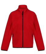 Regatta Kids Full Zip Micro Fleece Jacket Classic Red/Black