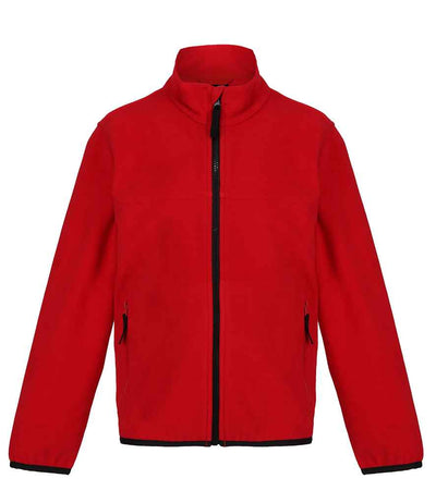 Regatta Kids Full Zip Micro Fleece Jacket Classic Red/Black
