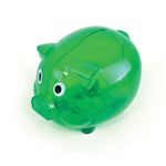 Translucent Plastic Pig Shaped Piggy Bank