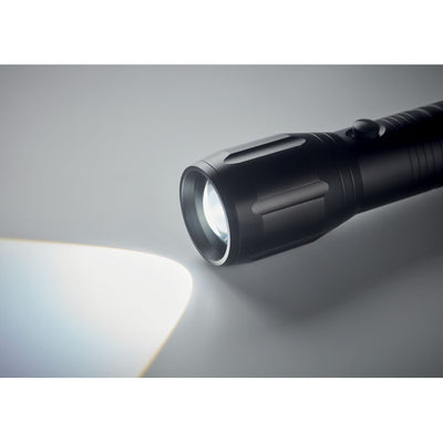 Large aluminium LED flashlight