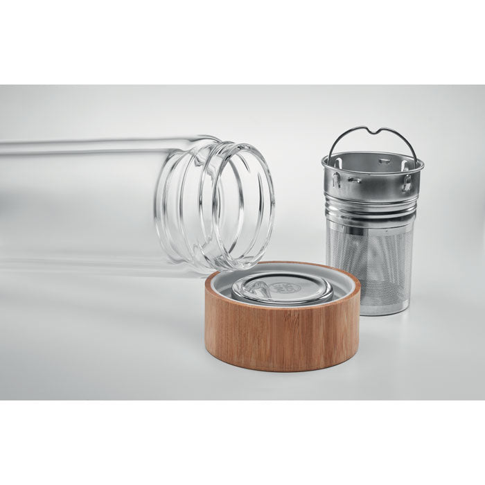 Double wall glass bottle 420ml